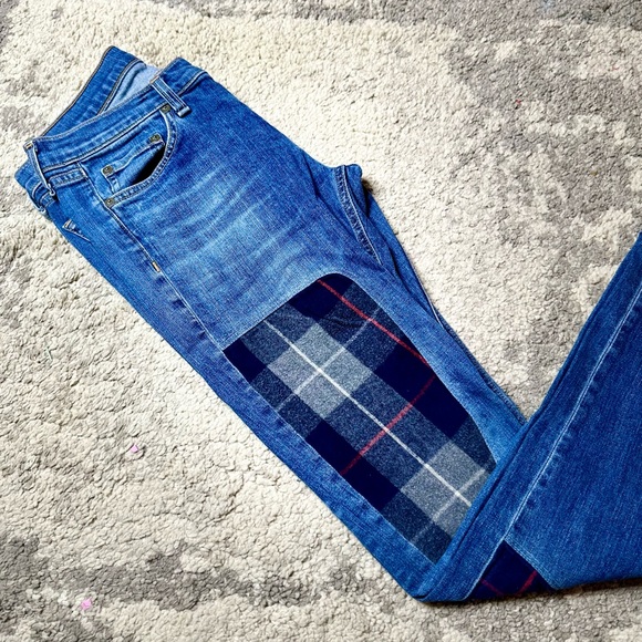 EUC Rag & Bone Dre Low Rise Patchwork Jeans - Picture 7 of 17